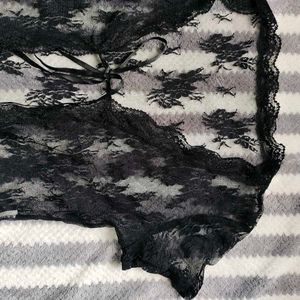 Mesh Black Pinteresty Top