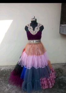 Elegant Multi-Color Ethnic Gown