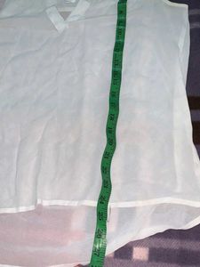 Off White Sleeveless Top