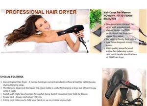 Nova hair dryer