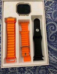 Smartwatch with Orange Band