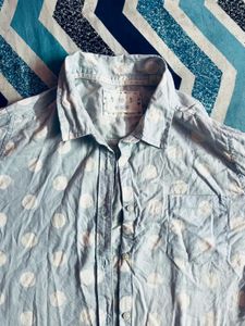 Blue Polka Dot Shirt