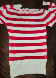 Striped Button-Down Top