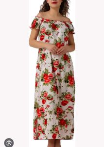 Floral Satin Nighty