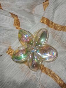 Holographic Flower Hair Clip
