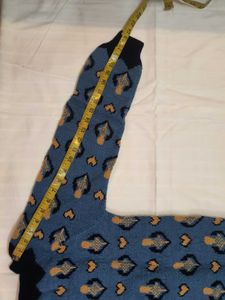 Blue Animal Print Sweater