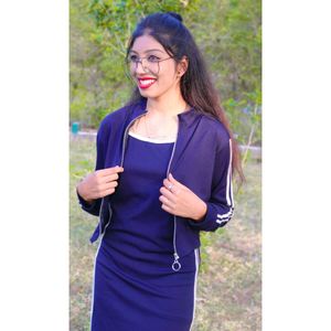 Navy Blue Tracksuit Set