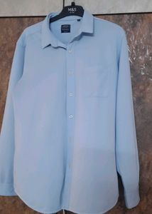 Light Blue Arrow Button Down Shirt