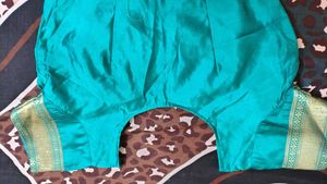 Elegant Teal Banarasi Saree
