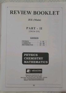 JEE Main Review Booklet Part-II 2024-25