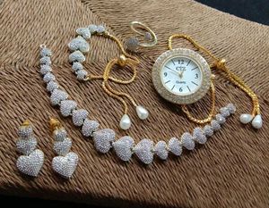 Sparkling Heart Jewelry Set