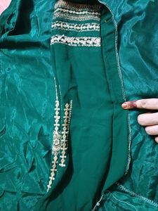 Emerald Green Embroidered Kurti 1000cash/5000coin