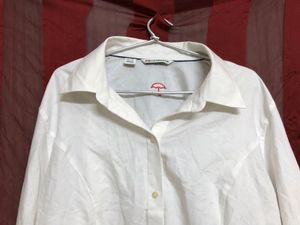 Cutter &amp; Buck White plain Shirt
