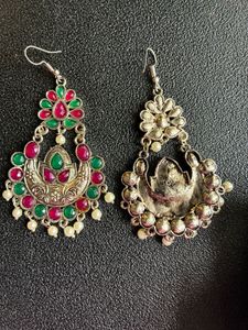 Oxidised Hanging Earrings