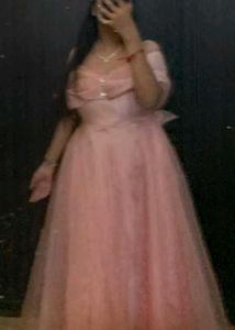 Pink Organza LongDress