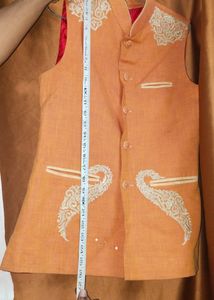 Kurta Pant With Sadri Hand Embroidery(lillon)