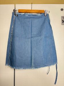 Denim Wrap Skirt