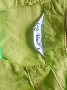 Green Tiered Mini Dress