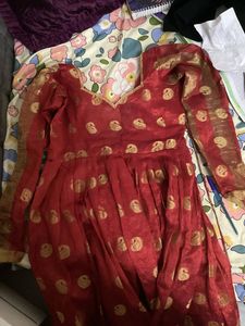 Long anarkali suit full flared( only kurta)