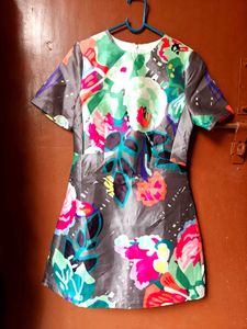 High Fabric Satin Dress