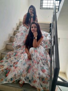 Organza Floral Full Gown