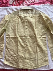 Men Louis Philippe Yellow Casual Shirt