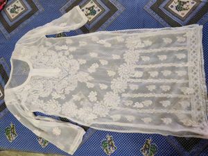 Lucknowi Chikankari Kurta (white)