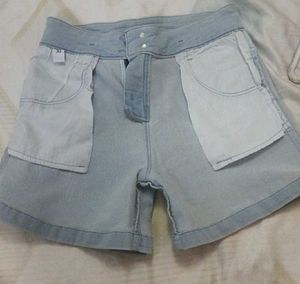 Light Wash Denim Shorts