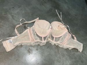 1. lace push-up bralette 2. Satin Halter Top