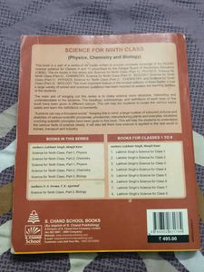 9th Grade Science Textbooks
