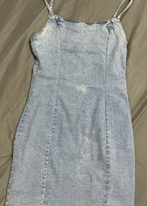 Denim Bodycon Mini Dress