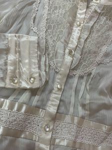 Pearl white blouse