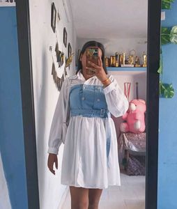 Denim Corset Style Dress