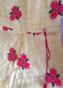 High-low Dress With Plazzo Pant