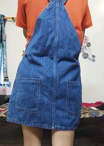 Denim Pinafore Dress