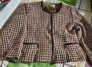 Houndstooth coat 💋