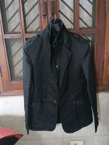Black Military Style Blazer