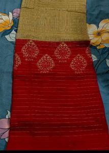 New Cotton Dual Color Saree
