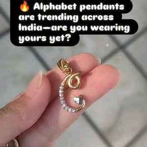 Set Of 8 Initial Pendants