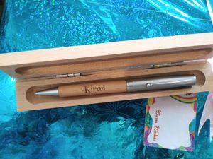 Customized Wooden Pen with Case😍 Engraving on wood⭐