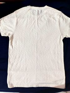 Textured Art White T-Shirt