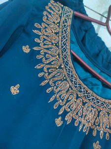 Elegant Blue Embroidered Kurta Set