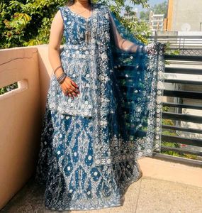 Elegant Blue Lehenga Choli