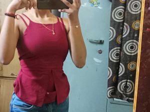 Stretchable Soft Double Strip Top