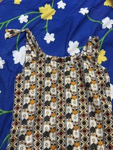 Patterned Sleeveless Top