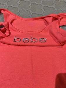 Cute Coral Bebe Tank Top US size L