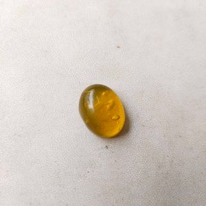 11.85 CTS Yellow hakik Gemstone/पीला हकीक