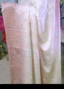 A Beautiful White Sharee