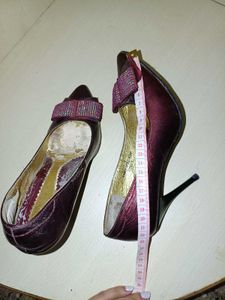 Rhinestone Bow Pointed Toe Heels