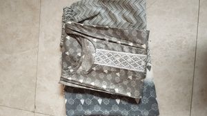 Cotton Kurti Dupatta &amp; Pajama